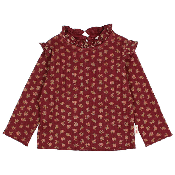 Buho Cottage Rib T-Shirt Pomegranate by Búho Barcelona
