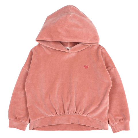 Buho Velvet Hoodie Peony by Búho Barcelona