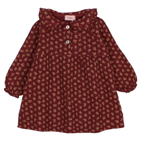 Buho BB Cottage Dress Pomegranate by Búho Barcelona
