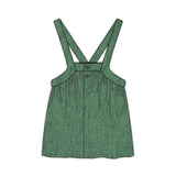 Piupiuchick Knee-Lenght Dress W/ Straps | Washed Green  Denim