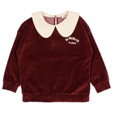 Buho Velvet Sweatshirt Pomegranate by Búho Barcelona