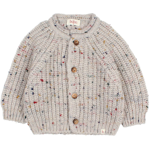 Buho BB Botonato Cardigan Pearl Grey by Búho Barcelona