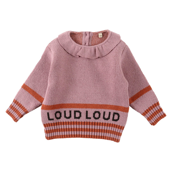 Loud Apparel Elusive Girl Pullover Collar Rose/Orange/Anthracite