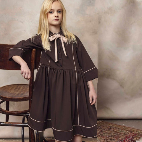 Unlabel Loom Dress Brown