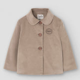 Popelin coat camel corduroy with jacket-style collar || 63.1