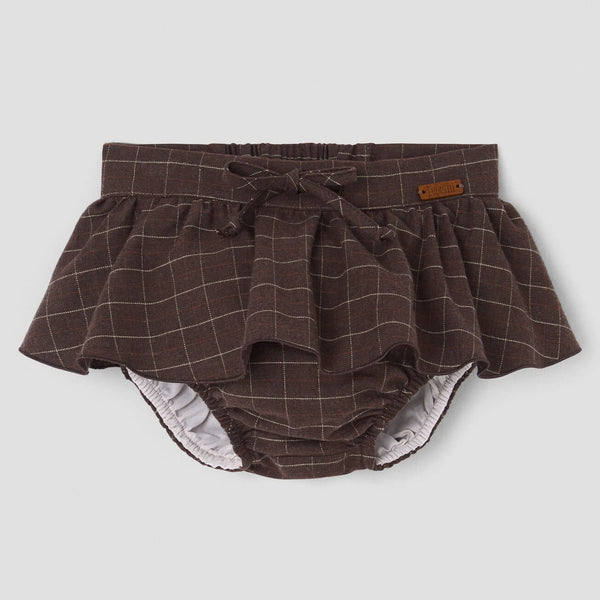 Popelin bloomer brown with skirt || 27.1