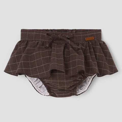 Popelin bloomer brown with skirt || 27.1