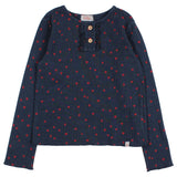 Buho Mini Cuore T-Shirt Navy by Búho Barcelona