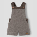 Popelin romper brown fleck contrasting || 9.4