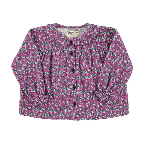 Piupiuchick Peter Pan Collar Blouse | Lilac Flowers