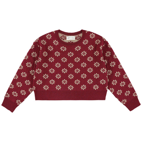 Morley Zeist Girls Cropped Pull Persian Pink
