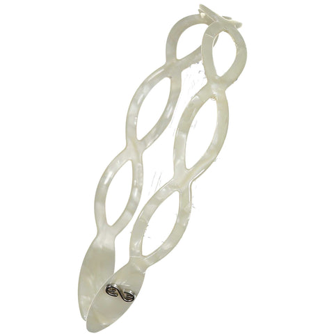 Knot Hairbands Seaglass Headband // Cream Glass