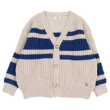 Buho Stripes Cardigan Marine by Búho Barcelona