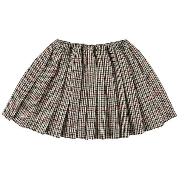 Morley Zuzu Long Girls Skirt With Pleats Beige