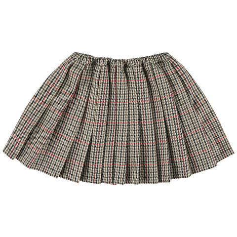 Morley Zuzu Long Girls Skirt With Pleats Beige