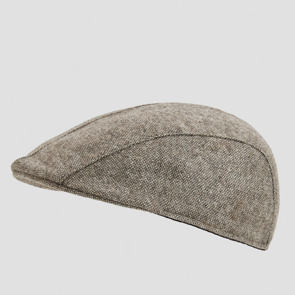 Popelin peak cap brown fleck || 66.3