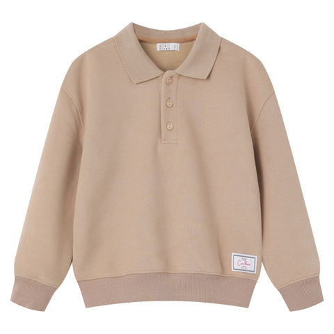Coco Blanc Polo Sweatshirt Tan