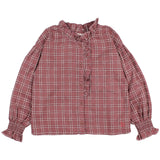 Buho Tartan Blouse Pomegranate by Búho Barcelona