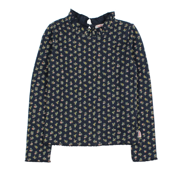 Buho Cottage Rib T-Shirt Navy by Búho Barcelona