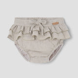 Popelin bloomer sand with double frill || 28.2