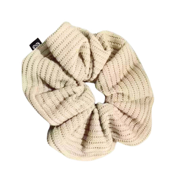 Knot Hairbands Sweater Scrunchie // Cream