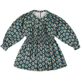 Morley Zola Long Girls Dress With Smock Navy