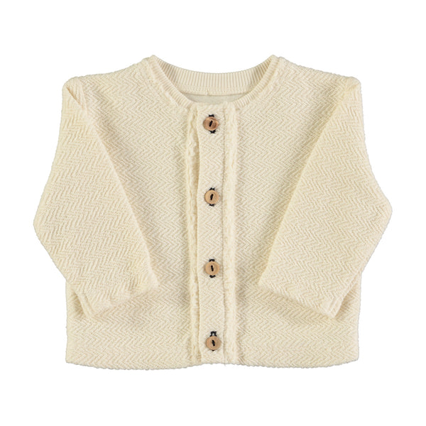 Piupiuchick Newborn Cardigan | Ecru