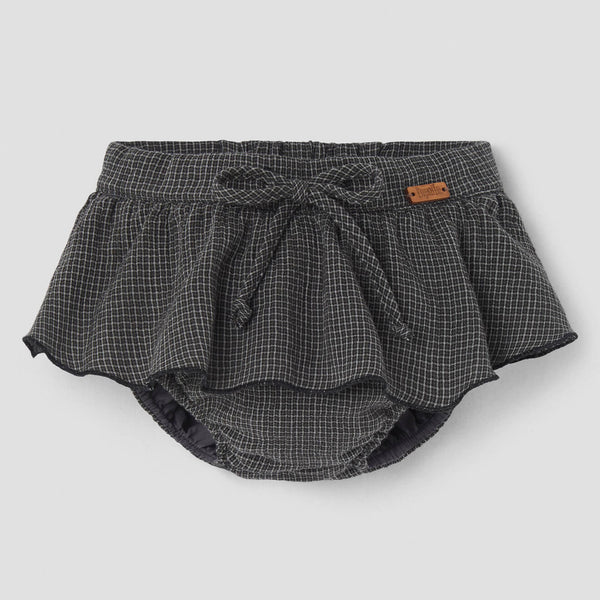 Popelin bloomer black gingham with skirt || 27.4