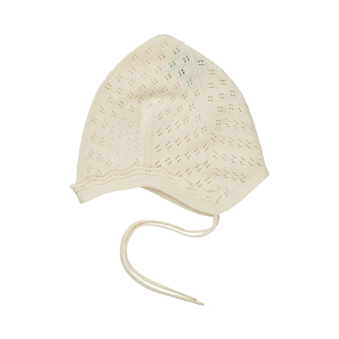 Fub Baby Pointelle Hat ecru SS25