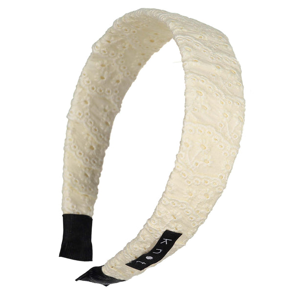 Knot Hairbands Eyelet Headband // Crème