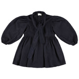 Morley Zas Girls Dress With Bow Bleu