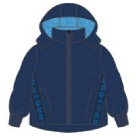 Loud Apparel Outerwear Jacket Regular Fit  Hooded, Loud Eyes Tape Detail Black