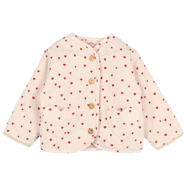 Buho BB Mini Cuore Jacket Cream Pink by Búho Barcelona