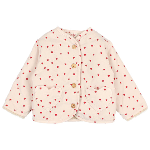 Buho BB Mini Cuore Jacket Cream Pink by Búho Barcelona
