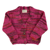 Piupiuchick Knitted Cardigan | Multicolor Fuschia