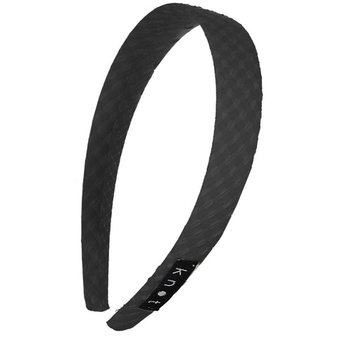 Knot Hairbands Seersucker Headband // Black