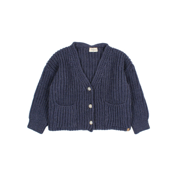 Buho Pockets Cardigan Navy