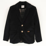 Popelin Black Blazer With Lapel