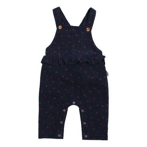 Buho BB Mini Cuore Dungaree Navy by Búho Barcelona