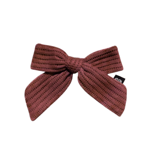 Knot Hairbands Sweater Clip // Burgundy