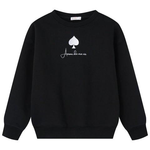 Coco Blanc Crew Sweatshirt Black