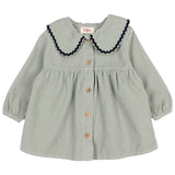 Buho BB Soft Velour Dress Eucalyptus by Búho Barcelona