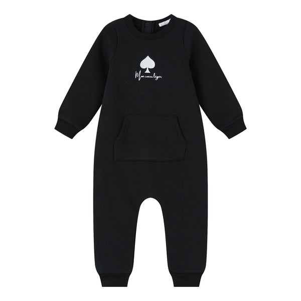 Coco Blanc French Terry Romper Black