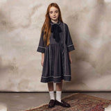 Unlabel Draft Dress Anthracite Stripes