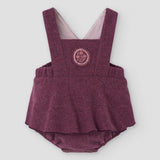 Popelin romper wine red woollen with straps || 4.3