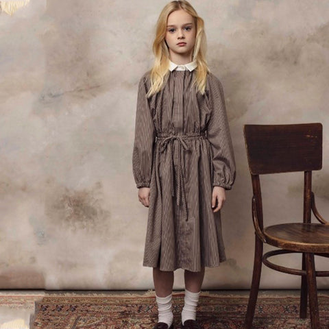 Unlabel Flight Dress Dark Sand Stripes