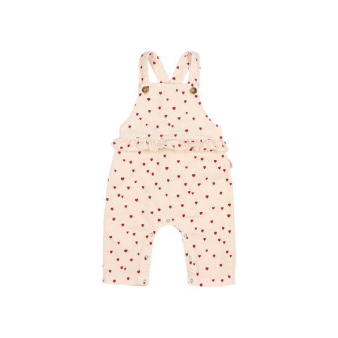 Buho BB Mini Cuore Dungaree Cream Pink