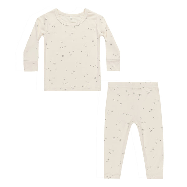 QUINCY MAE BAMBOO PAJAMA SET || TWINKLE NATURAL