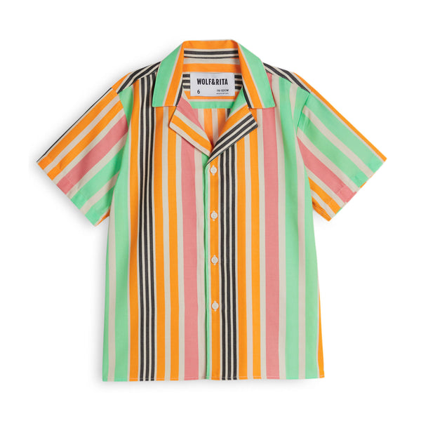 Wolf & Rita Boy Shirt Bruno Woven Rainbow