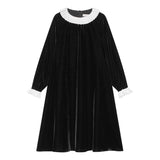Coco Blanc Velvet Dress Black